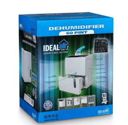 Ideal-Air Dehumidifier 60 Pint Up to 120 Pints Per Day