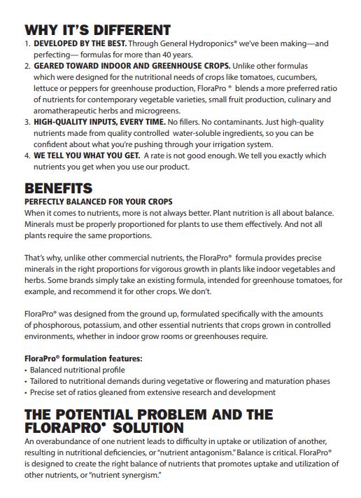 GH FloraPro Bloom 25 lb (minimum 2 per order)