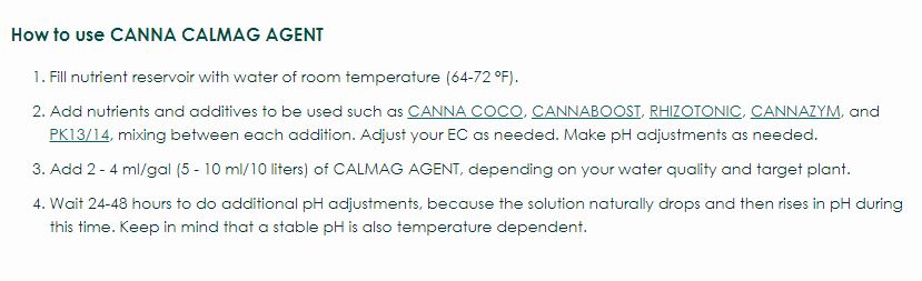 CANNA CALMAG AGENT 10 Liter (2.64 gal)