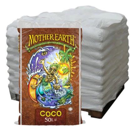Mother Earth Coco 50 Liter 1.75 cu ft - Pallet of 65 Bags (FREE SHIPPING)