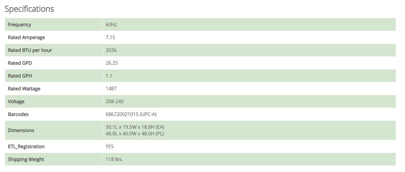 Anden Grow-Optimized Industrial Dehumidifier, 210 Pints/Day 240v