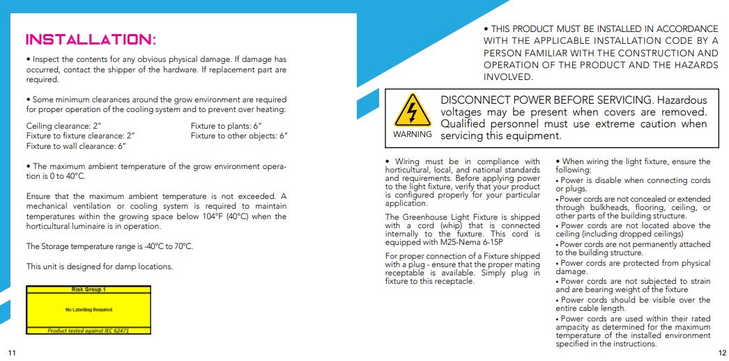 Grower's Choice ROI-E200 Horticulture LED Grow Light System