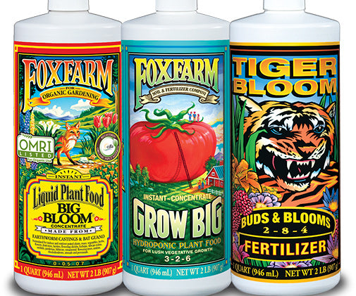 FoxFarm Hydro Formula Nutrients Trio, 3 qts