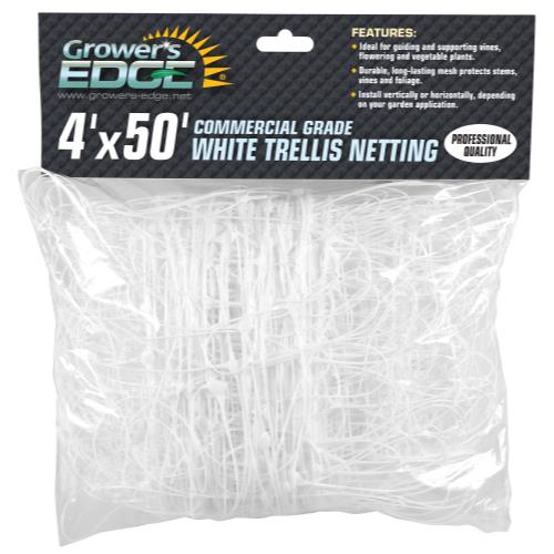 Grower's Edge Commercial Grade Trellis Netting 4 ft x 50 ft