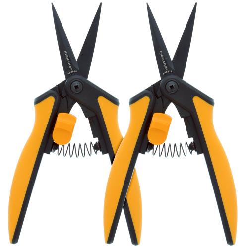Fiskars Non-Stick Softgrip Micro-Tip Pruning Snip (2/Pk)