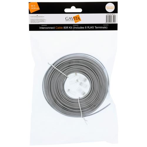 Gavita E-Series LED Adapter Interconnect Cable 80ft Kit (Includes 6 RJ45 Terminals)