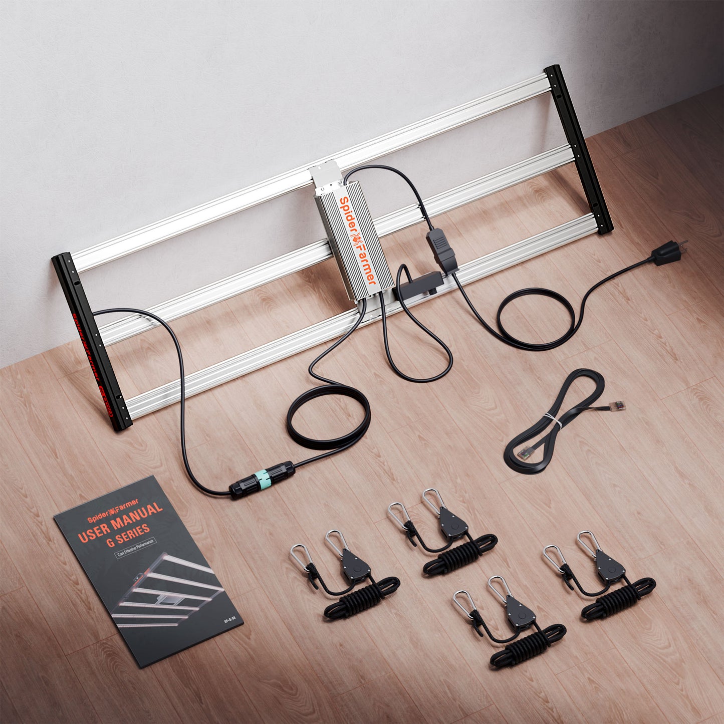 Spider Farmer® G4500 320W WiFi & Bluetooth App-Controlled Dimmable Cost effective Full Spectrum High Yield LED Grow Light for 2X4 / 3X5 Grow Tent