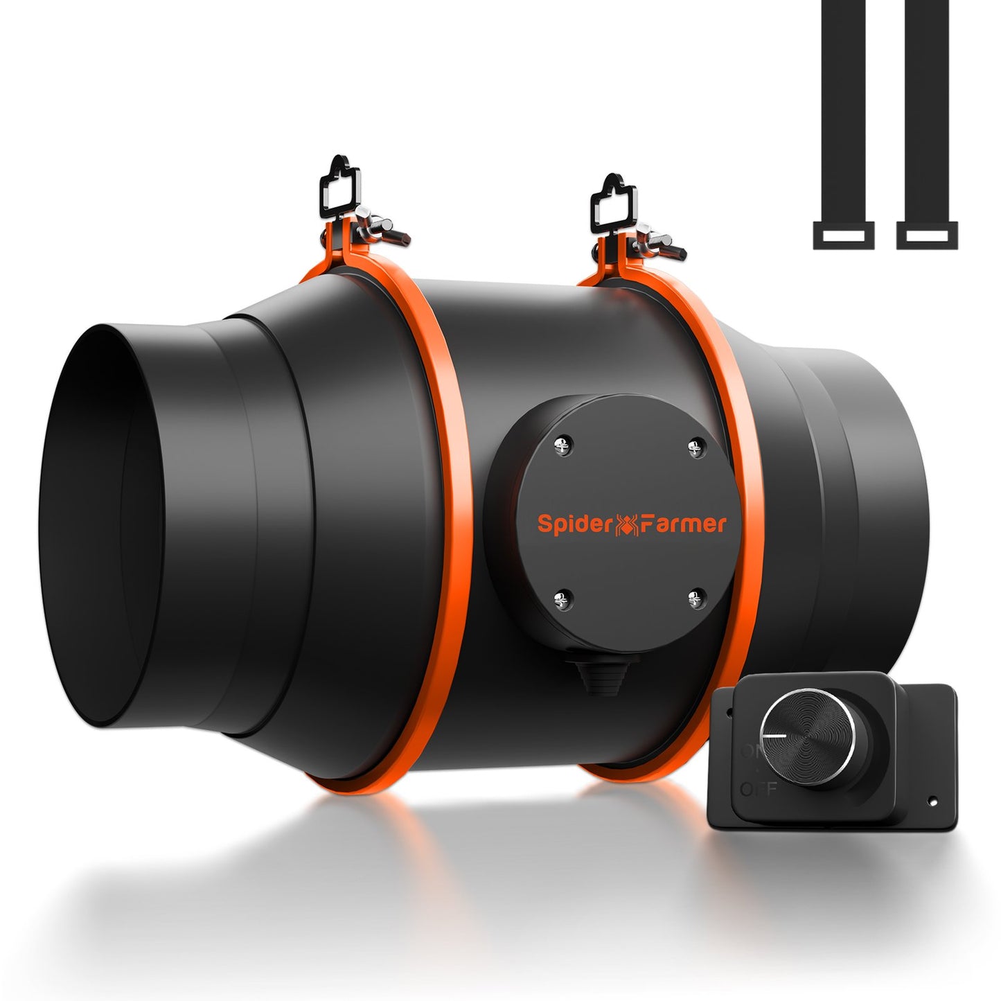 Spider Farmer® 6″ Inline Fan 402CFM with Speed Controller RJ12 Port, GGS Controller Compatible