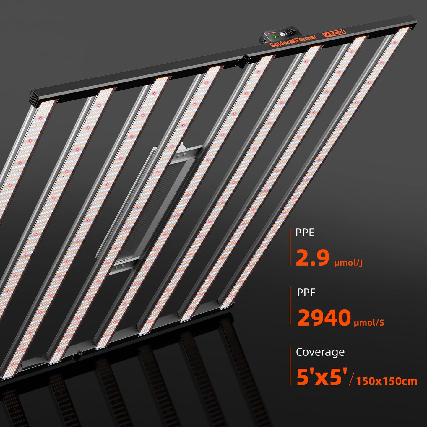 Pre-order I Spider Farmer®SE1000W LED Grow Light Samsung LM301H EVO Bluetooth & WiFi Smart APP Control Dimmable Commercial Vertical Farming