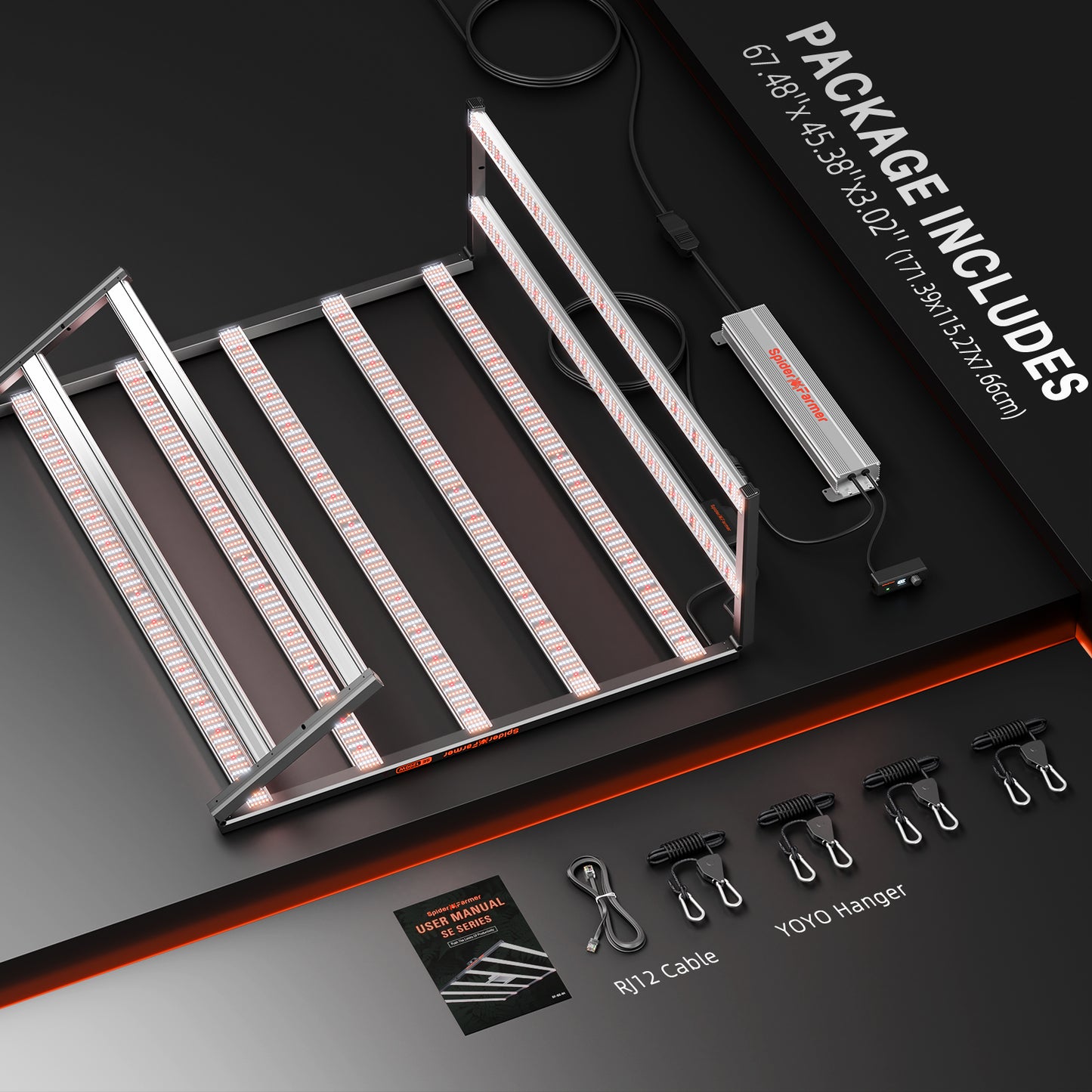 Spider Farmer SE1200 Samsung LM301H EVO LED Grow Light For Hydroponics Commercial Grow Bluetooth & WiFi Smart APP