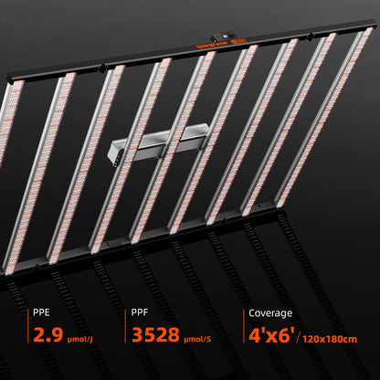 Spider Farmer SE1200 Samsung LM301H EVO LED Grow Light For Hydroponics Commercial Grow Bluetooth & WiFi Smart APP