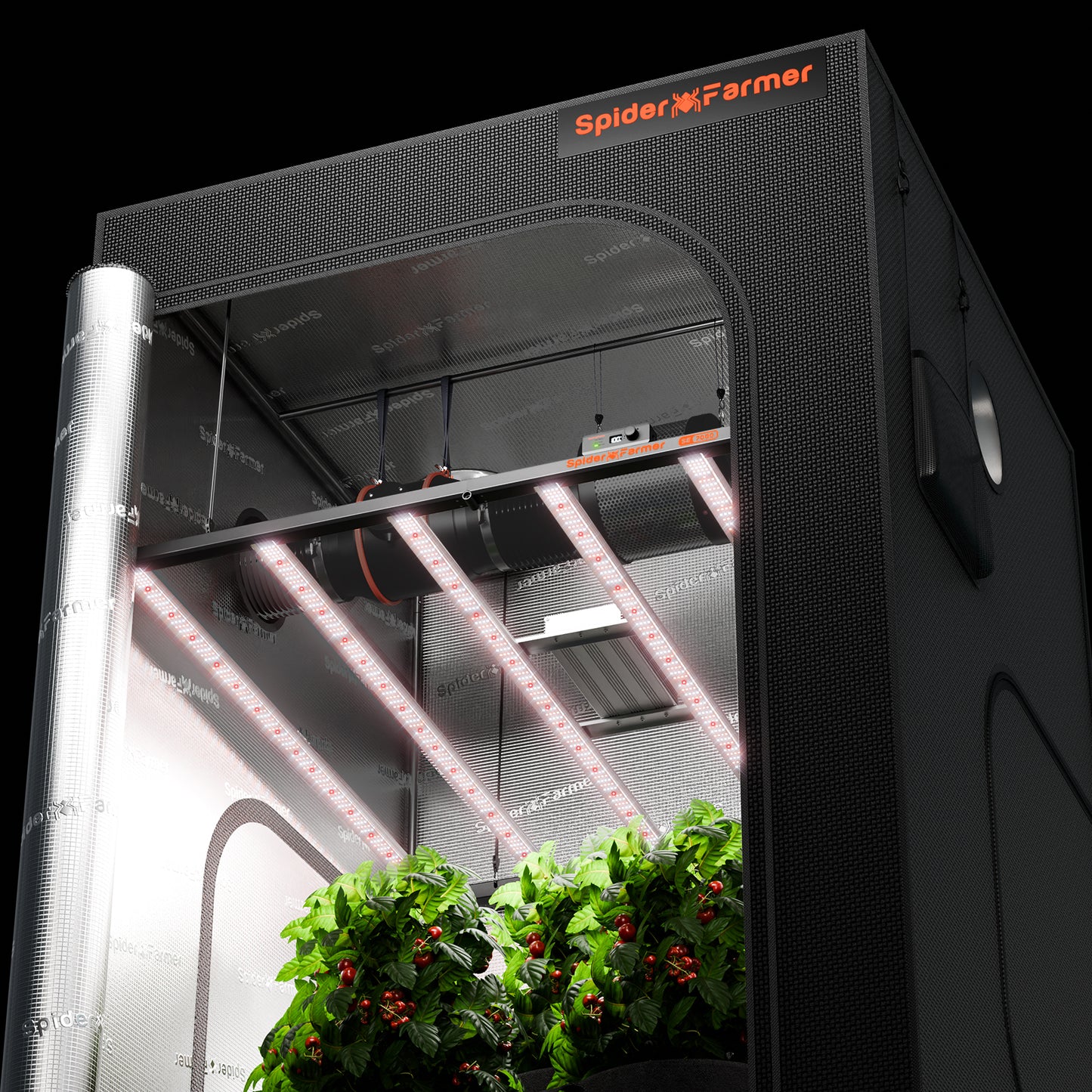 Spider Farmer®SE5000 480W LED Grow Light Samsung LM301H EVO Dimmable Bluetooth & WiFi Smart APP Control High Yields for 4x4FT Grow Tent