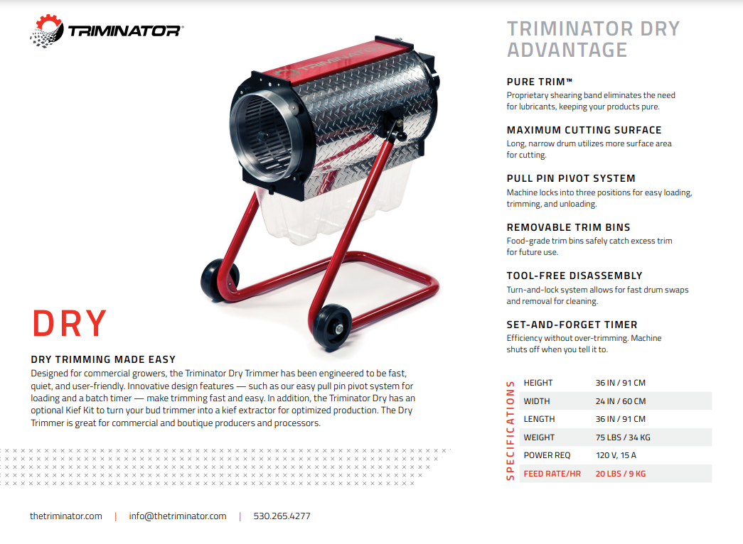 Triminator Dry Trimming Machine