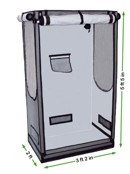HighDroGro Sbox - 3' x 2' x 5.5' Grow Tent