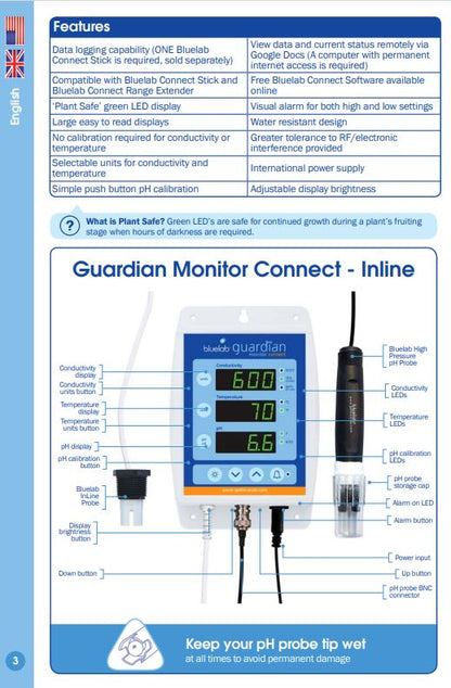 Bluelab Guardian Monitor Connect In-Line