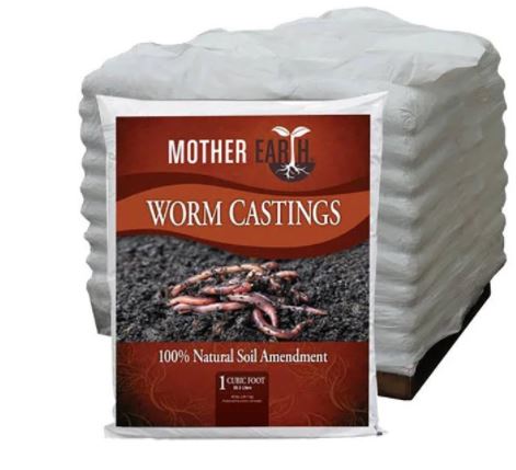 Mother Earth Worm Castings 1 cu ft (Pallet of 50) Free shipping