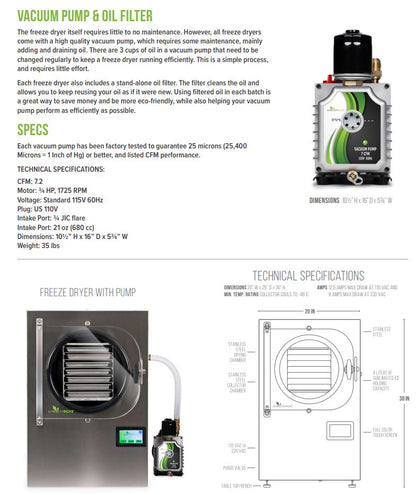 Harvest Right Medium Pharmaceutical Freeze Dryer