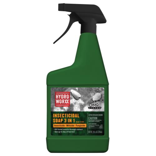 HydroWorxx Insecticidal Soap 3 in 1 RTU 24 oz (12/Cs)