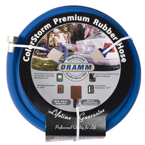 Dramm ColorStorm Premium Rubber Hose 5/8 in 50 ft Blue