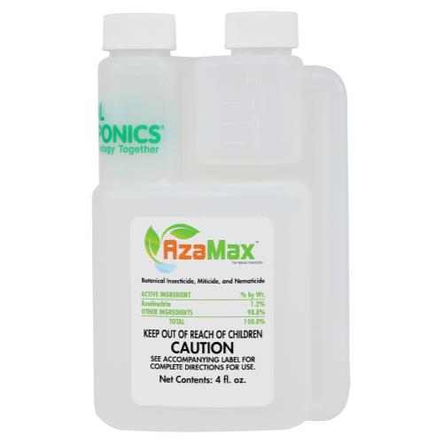 General Hydroponics AzaMax Insecticide, Miticide, & Nematicide Concentrate,4oz.