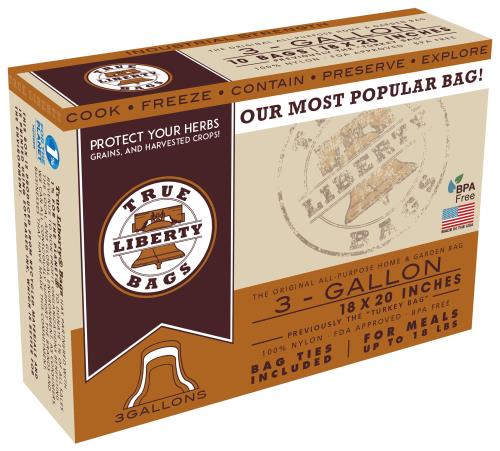 True Liberty 3 Gallon Bags 18 in x 20 in (25/pack)