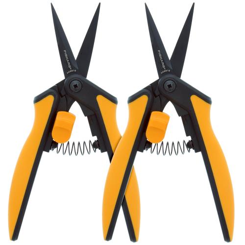 Fiskars Non-Stick Softgrip Micro-Tip Pruning Snip (2/Pk)